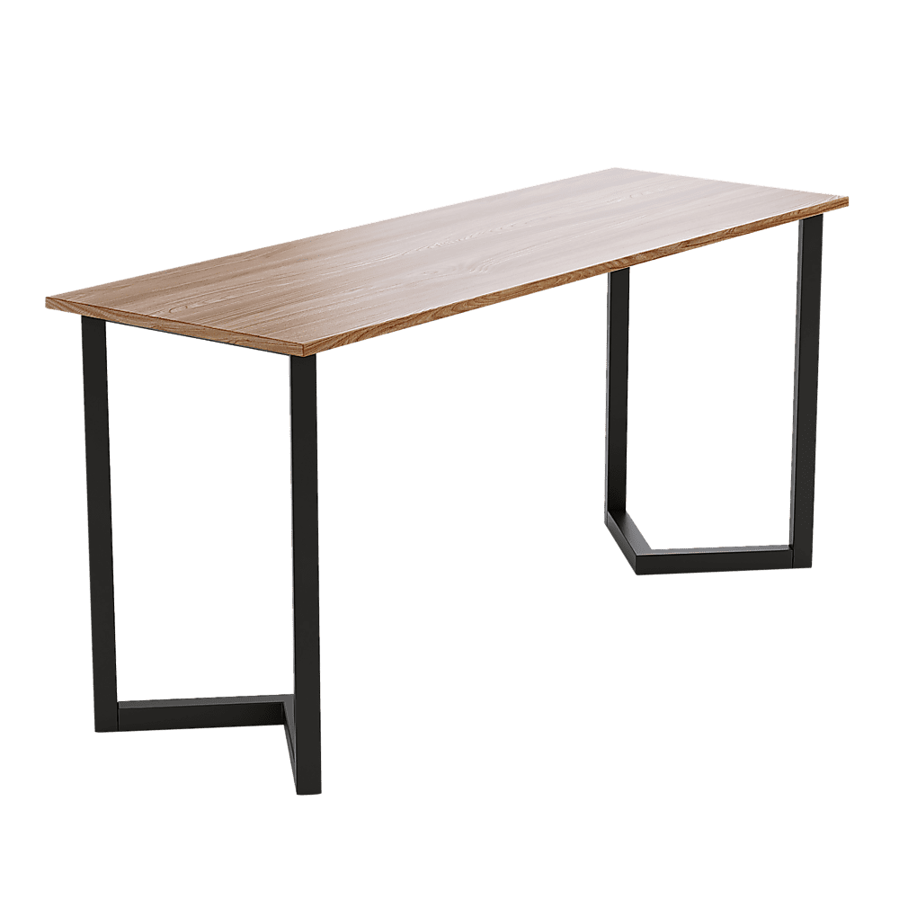 V Shaped Table Bench Desk Legs Retro Industrial Design Fully Welded - Black