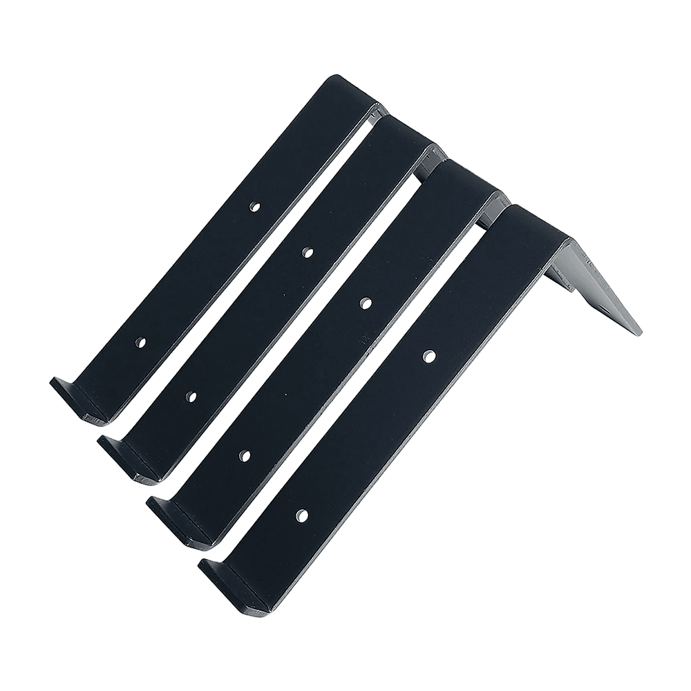 Floating Wall Shelf Brackets Heavy Duty Rustic Industrial 4-Pack