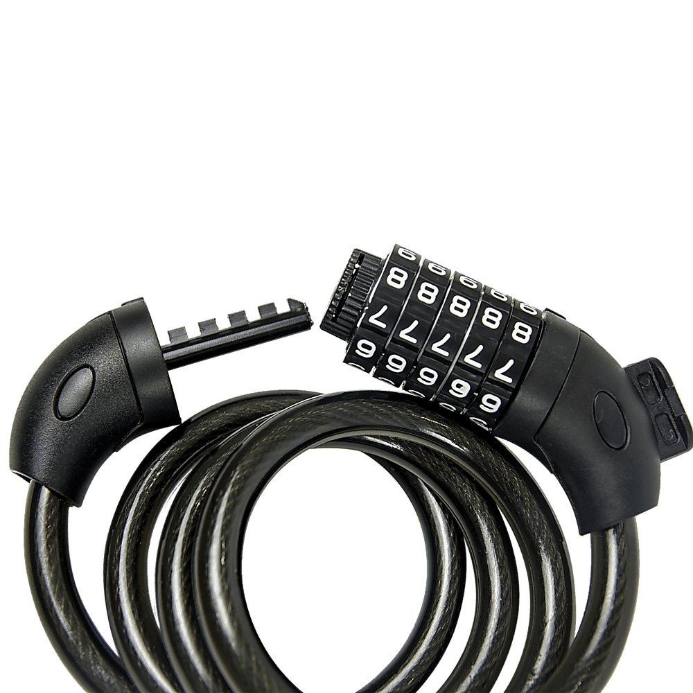 Security 5 Digit Combination Bike Cable Lock with Mounting Bracket