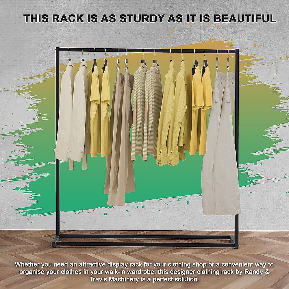 Commercial Clothing Garment Rack Retail Shop Black Bedworld