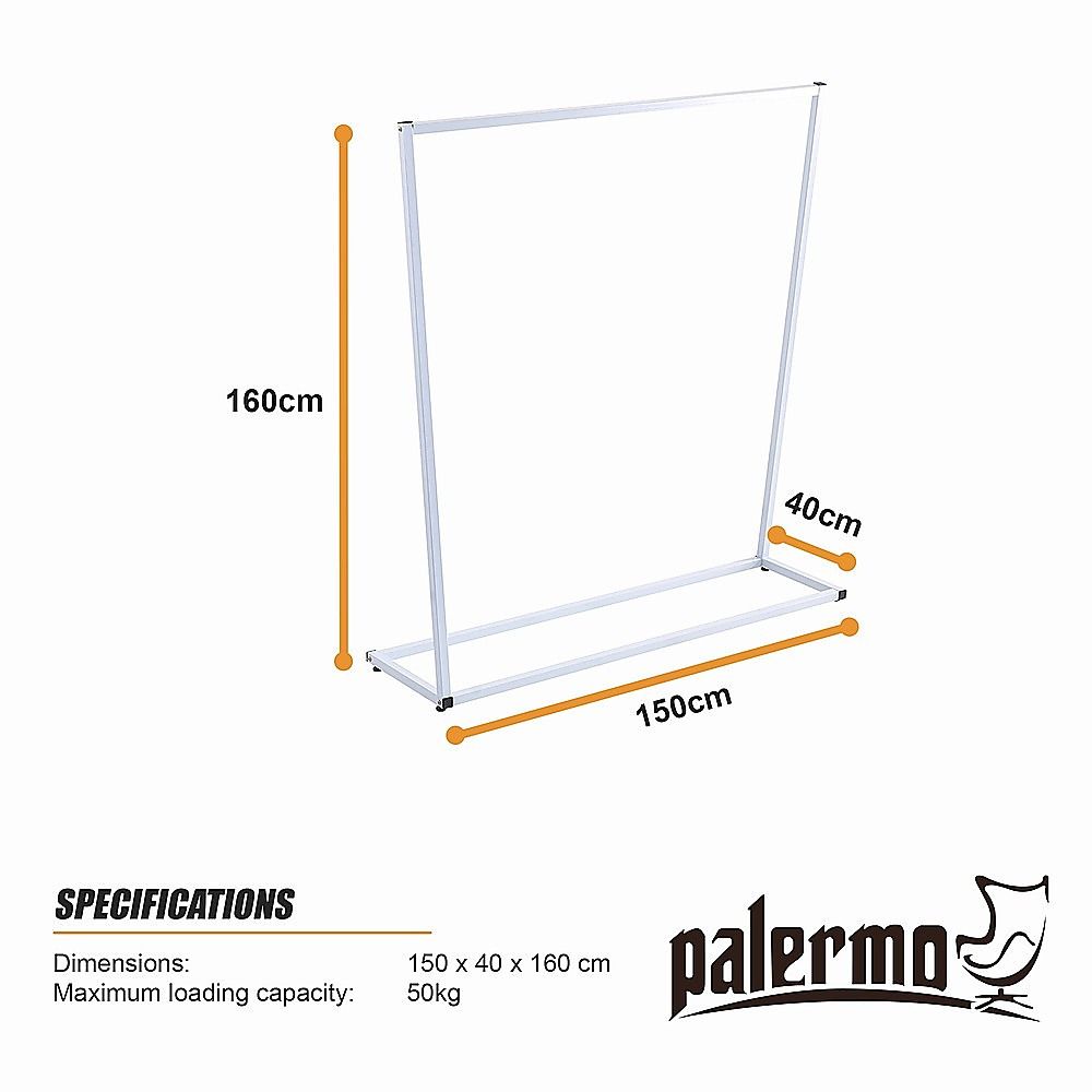 Commercial Clothing Garment Rack Retail Shop White Bedworld
