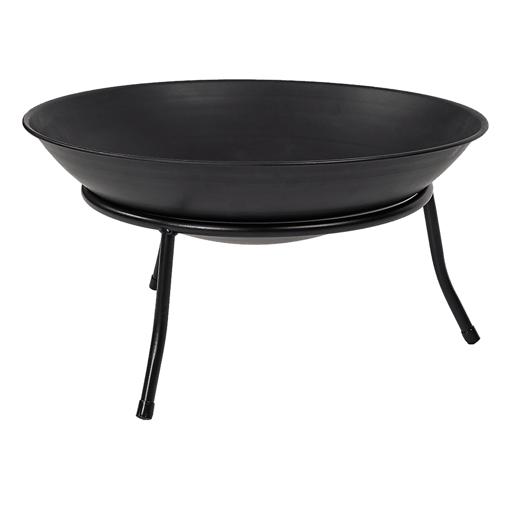 Iron Fire Bowl Traditional Log Fire Pit Outdoor Heating Camp Site Barbecue