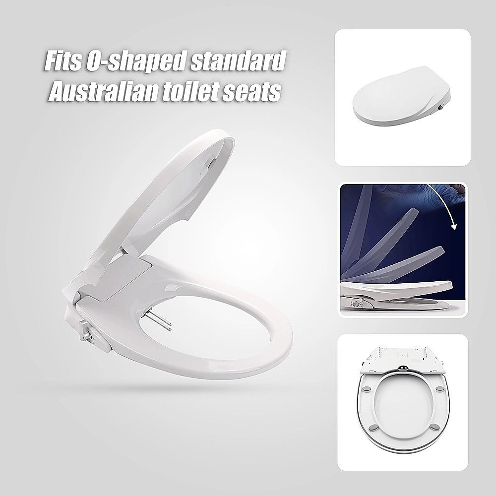 Non Electric Bidet Toilet Seat W/ Cover Bathroom Spray Water Wash Bedworld