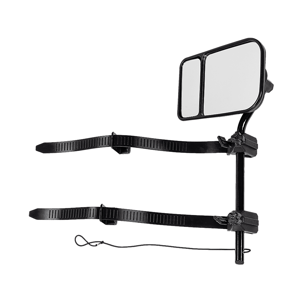 2x Towing Mirrors Pair Clip on Multi Fit Clamp On Towing Caravan 4X4 Trailer