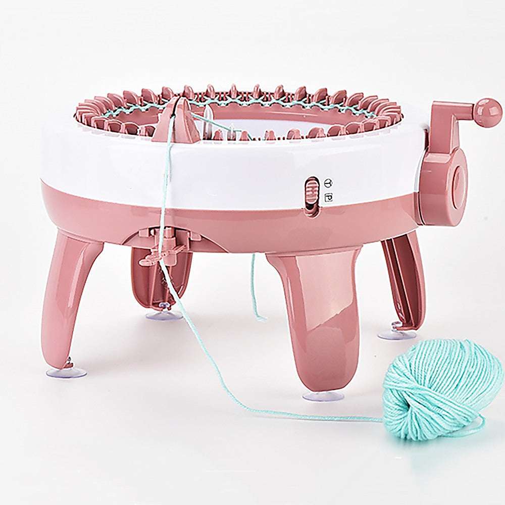 DIY Knitting Machine Smart Weaving Knit Rotating Kids Toy Scarf Sock Hat Gift