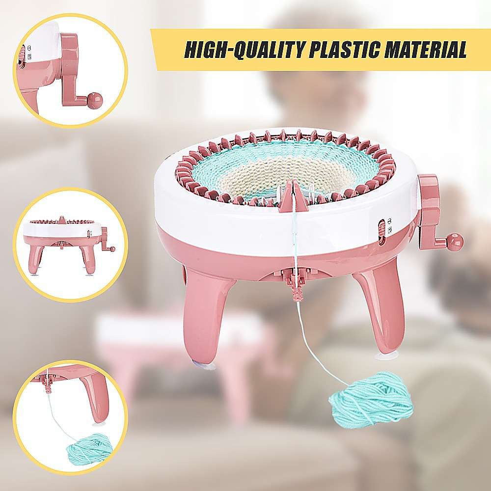 DIY Knitting Machine Smart Weaving Knit Rotating Kids Toy Scarf Sock Hat Gift