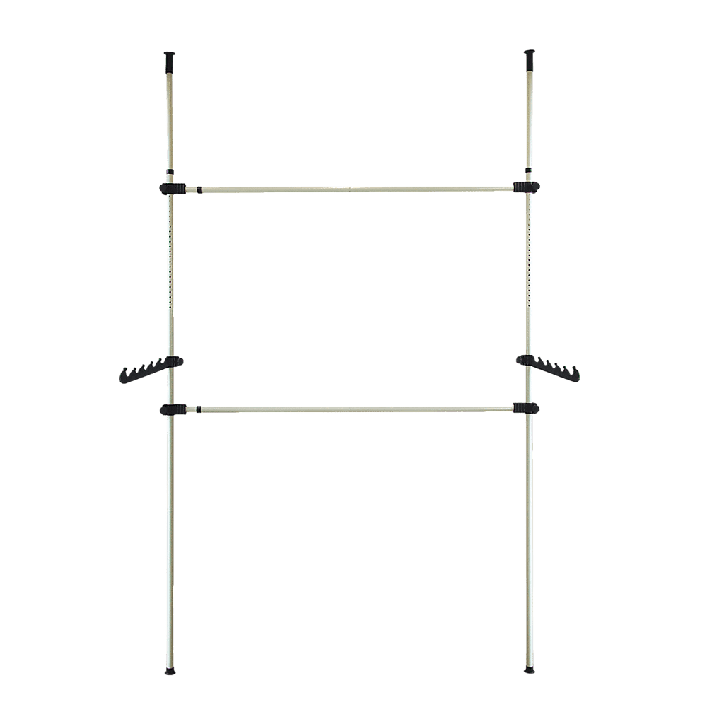 Heavy Duty Adjust Clothes Rail Storage Garment Shelf Hanging Display Stand Rack