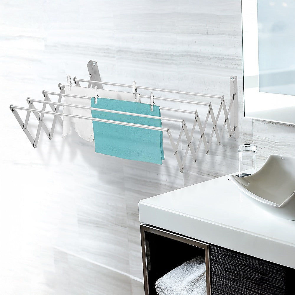 Pull Out Clothes Airer  Expanding Laundry Drying Line for Caravan, RV & Home