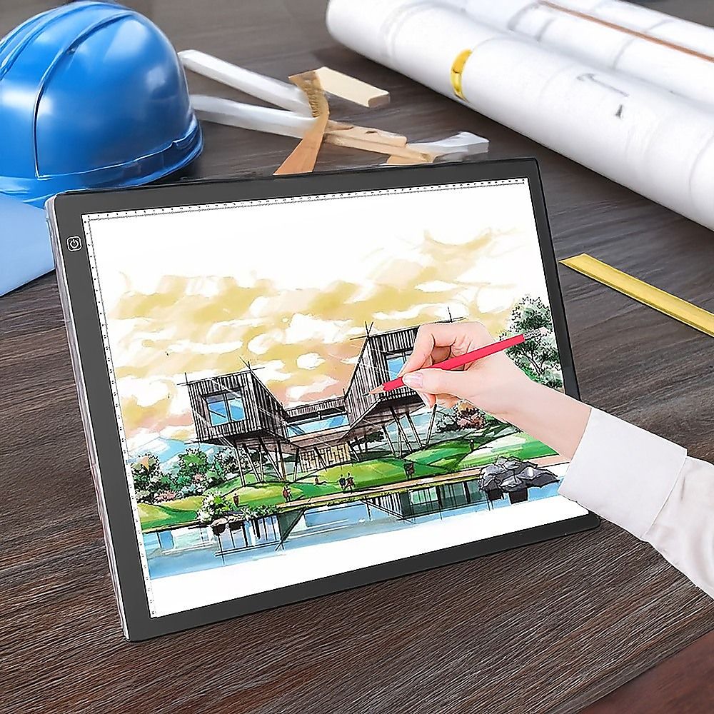 A2 LED Light Box Tracing Board Art Design Stencil Tattoo Copy Drawing Pad Bedworld