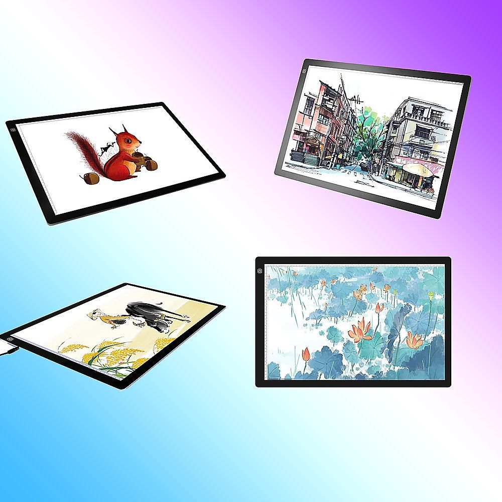 A2 LED Light Box Tracing Board Art Design Stencil Tattoo Copy Drawing Pad Bedworld