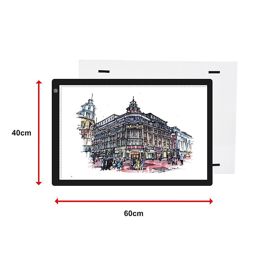 A2 LED Light Box Tracing Board Art Design Stencil Tattoo Copy Drawing Pad Bedworld