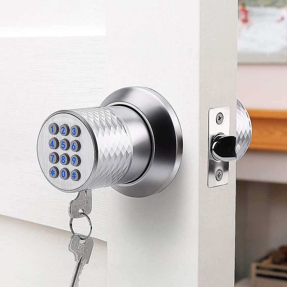 Digital Electronic Code Door Lock Keyless Entry Keypad Programmable Lock Knob Bedworld