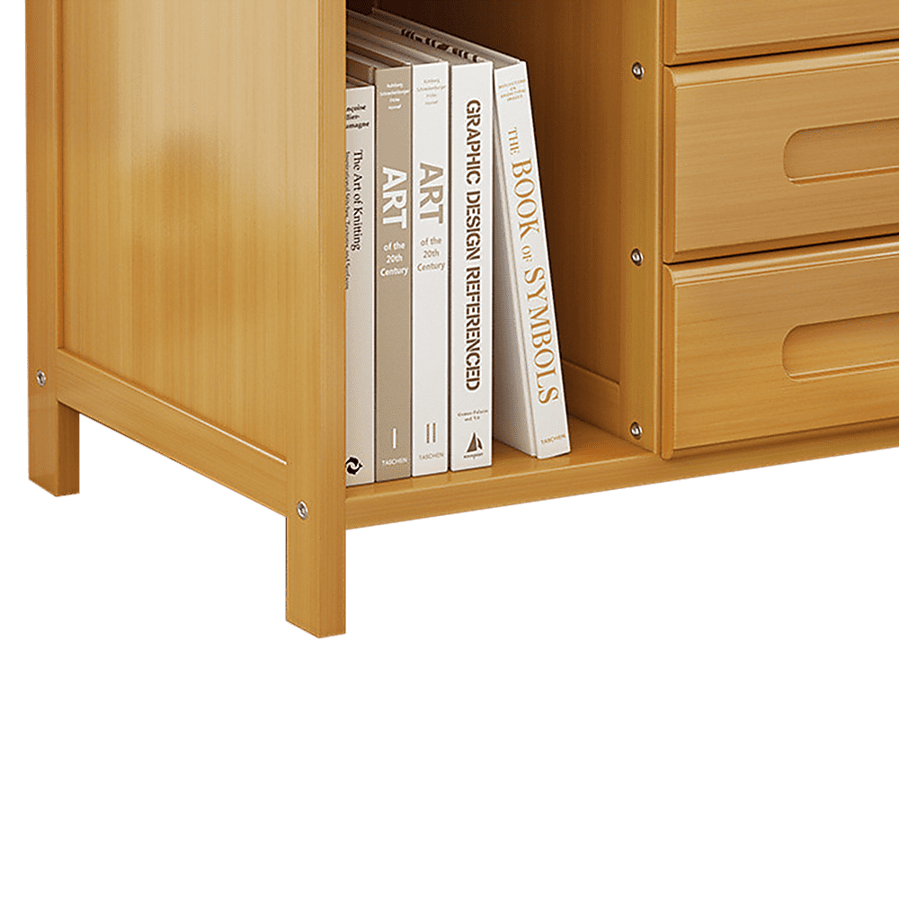 Bamboo Bedside Table Nightstand Storage Bedroom Sofa Side Stand