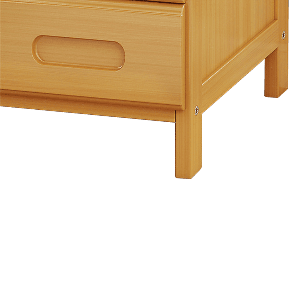 Bamboo Bedside Table Nightstand Storage Bedroom Sofa Side Stand