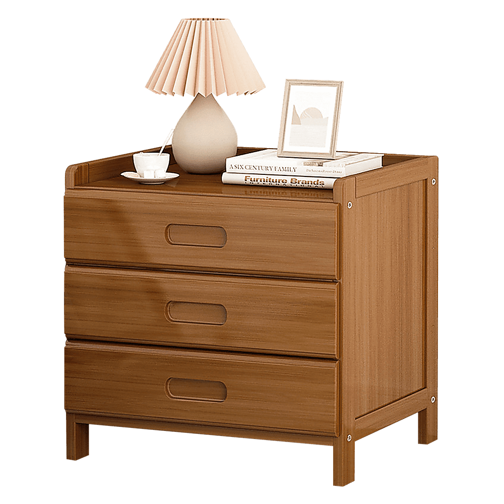 Bamboo Bedside Table Nightstand Storage Bedroom Sofa Side Stand