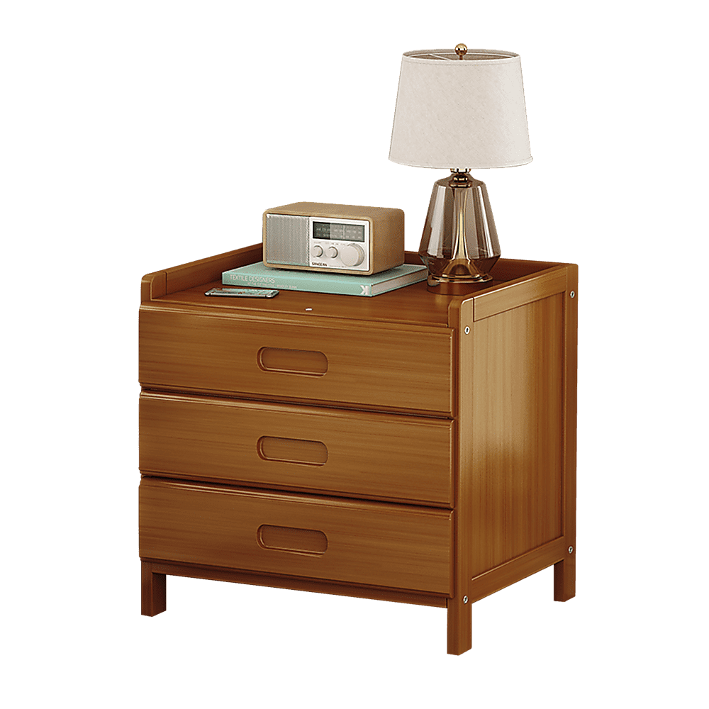 Bamboo Bedside Table Nightstand Storage Bedroom Sofa Side Stand