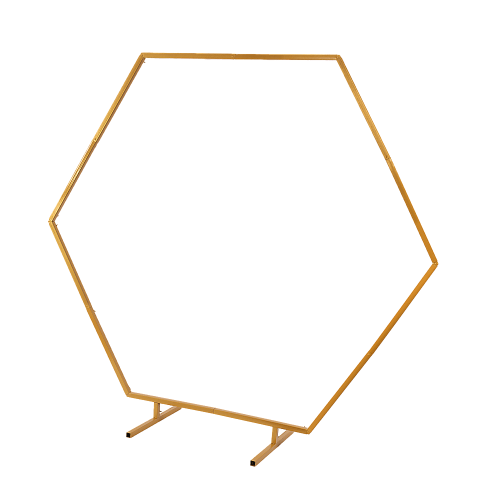 2M Wedding Hex Arch Backdrop Flower Display Stand Frame Background