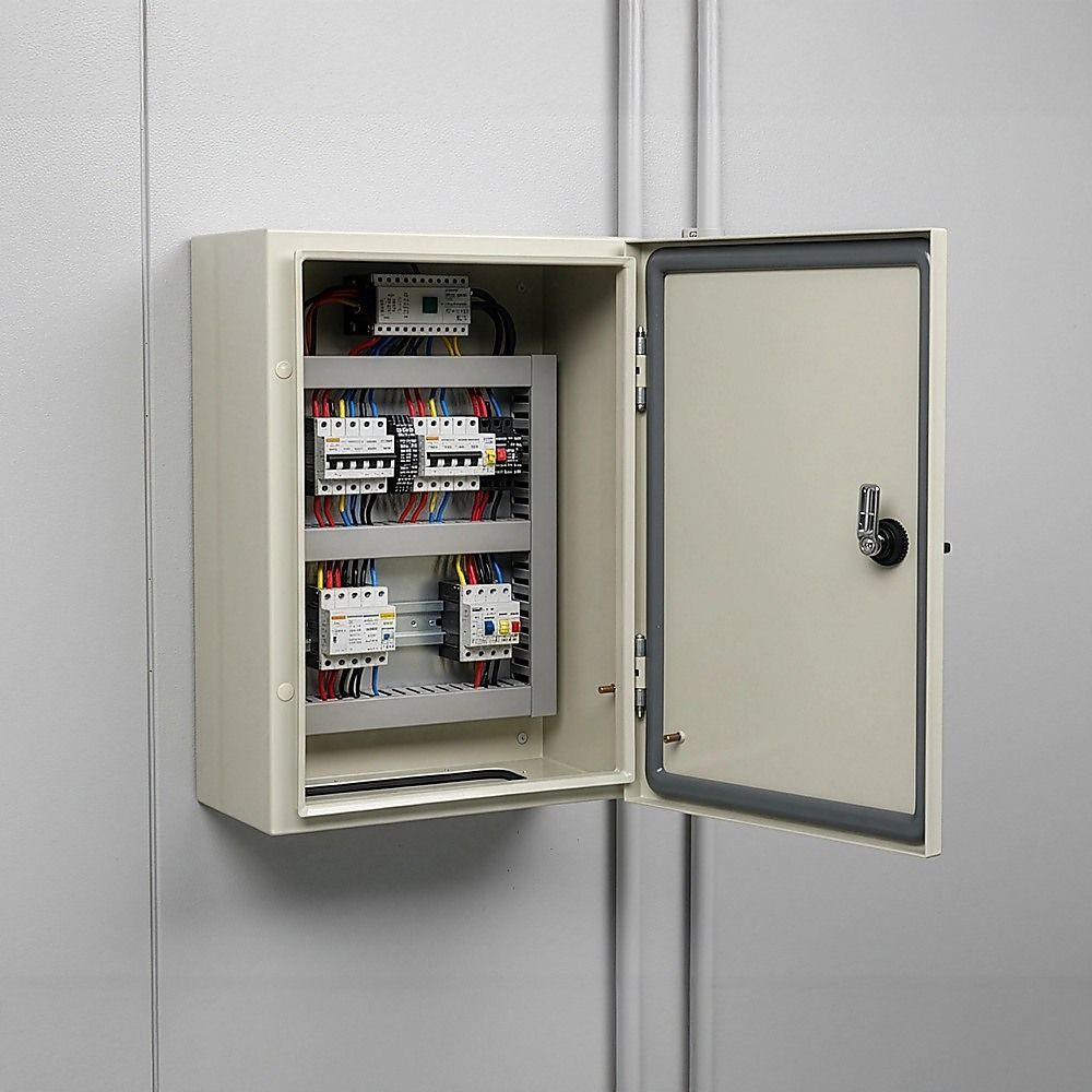 Carbon Steel Electrical Enclosure Box IP65 Wall Mount 400 x 300 x 200 mm Bedworld