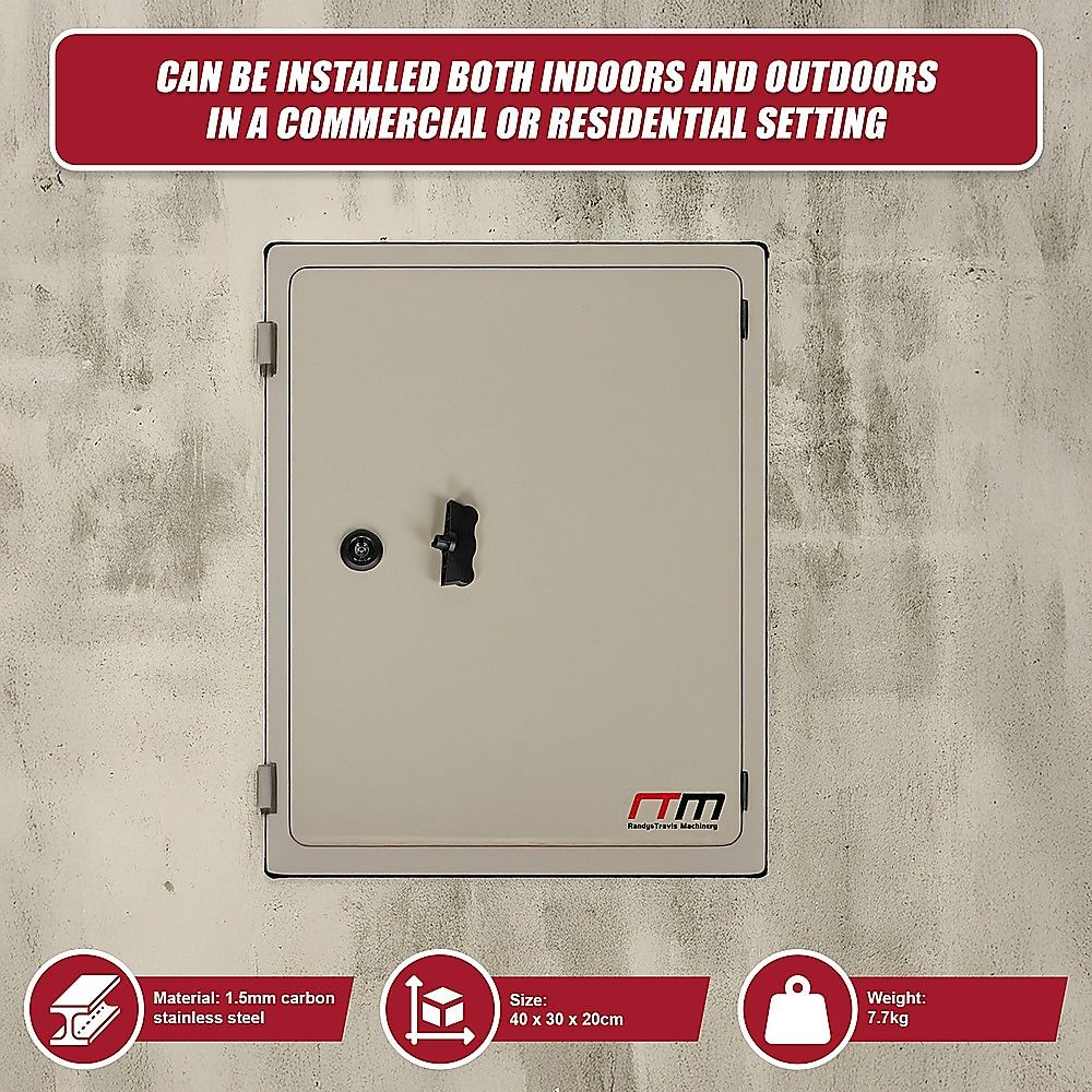 Carbon Steel Electrical Enclosure Box IP65 Wall Mount 400 x 300 x 200 mm Bedworld