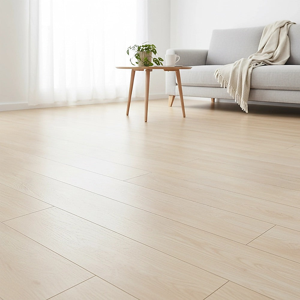 Vinyl Floor Tiles Self Adhesive Flooring Light Walnut Wood Grain 16 Pack 2.3SQM