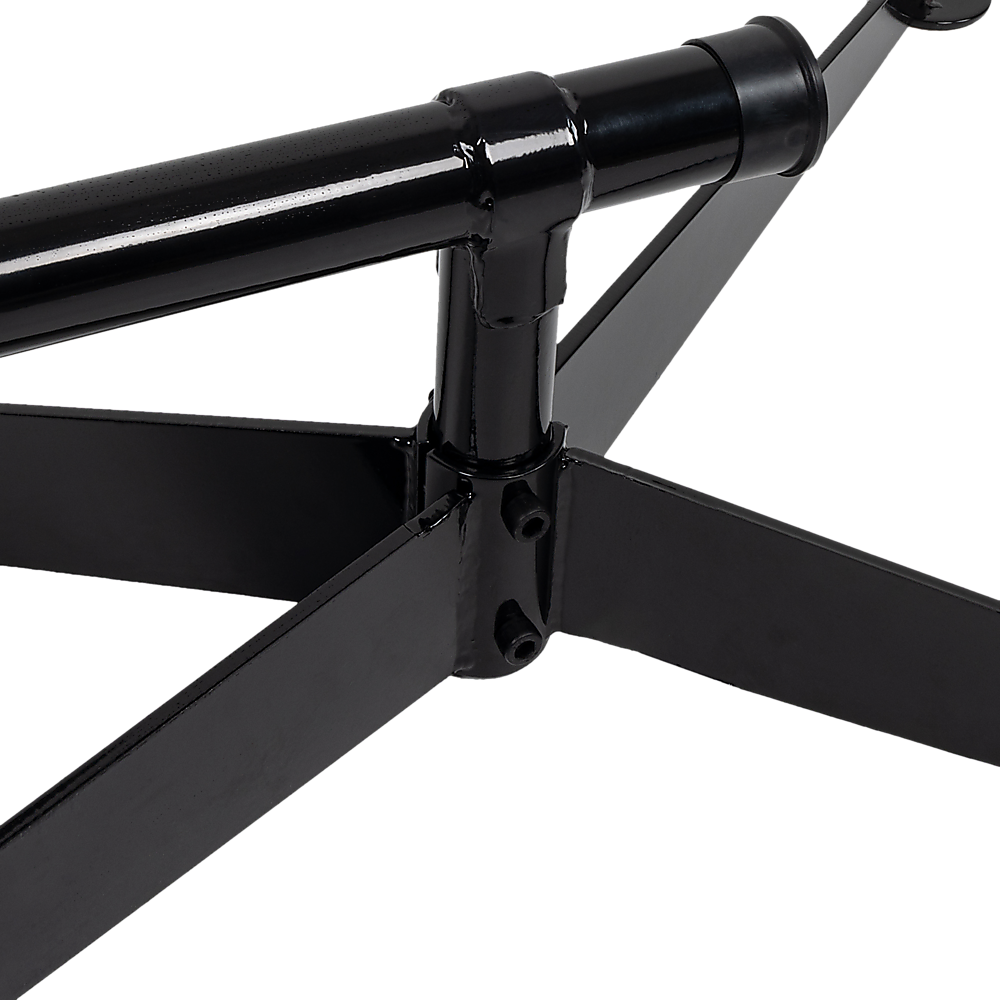 Black hammock stand upper clamp connecting curved support tube