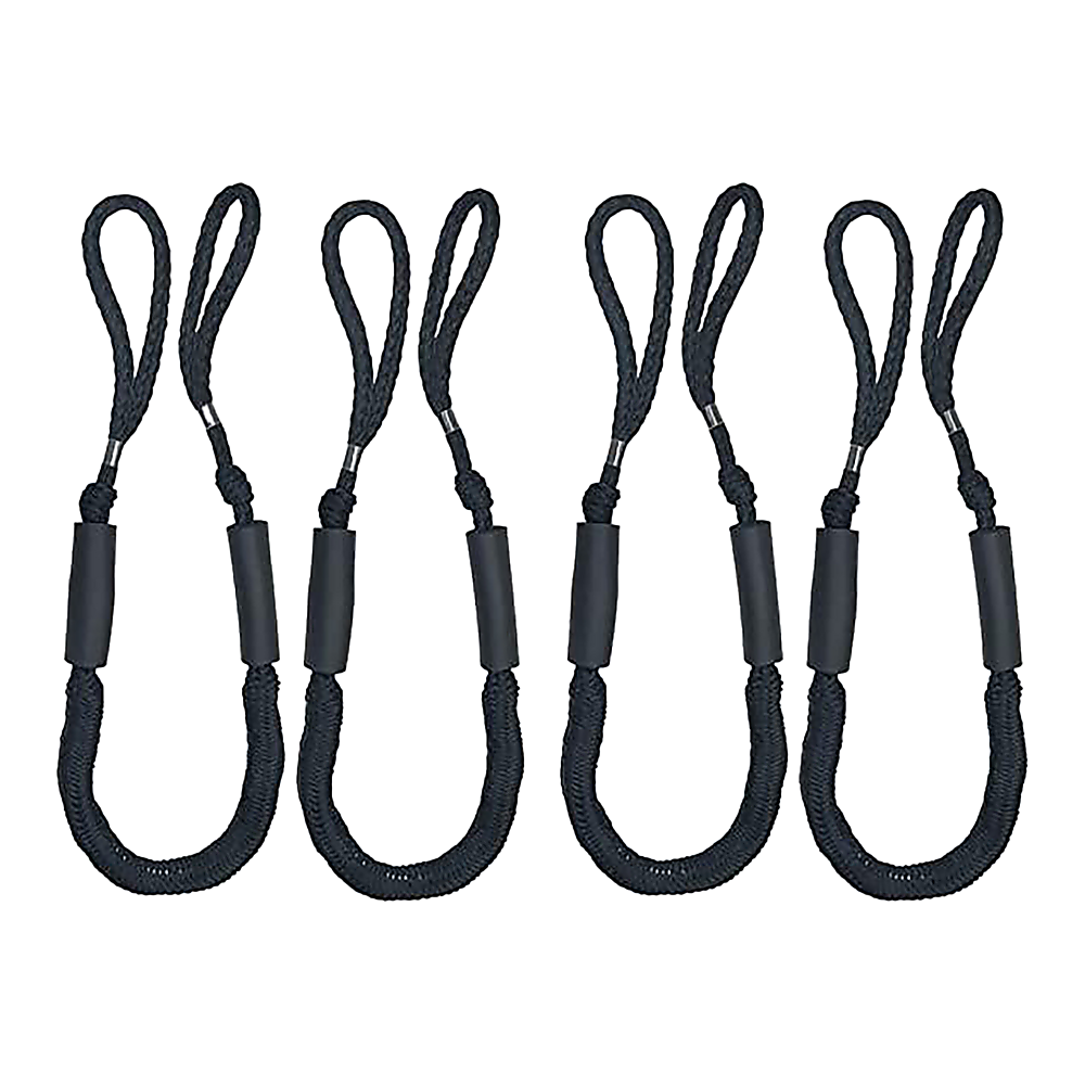 4 Pack Marine Bungee Dock Line Boat Mooring Rope Anchor Cord Stretch Bedworld