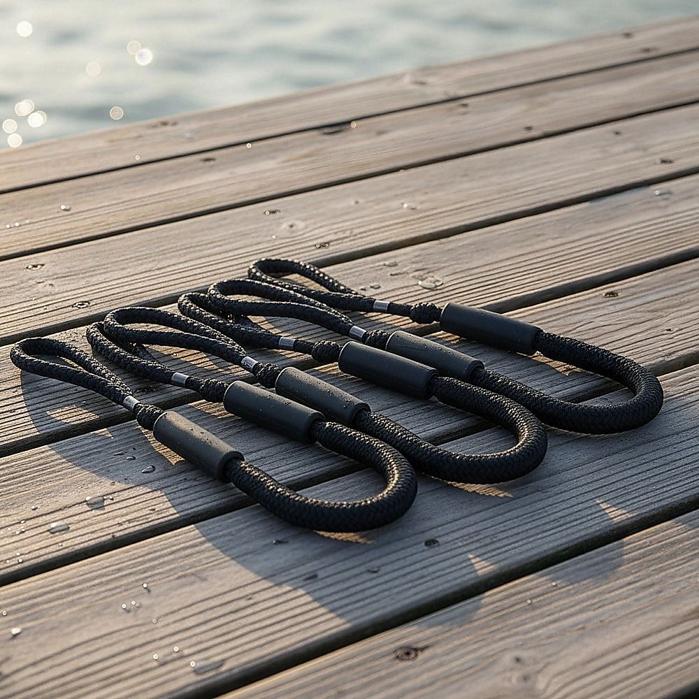 4 Pack Marine Bungee Dock Line Boat Mooring Rope Anchor Cord Stretch Bedworld