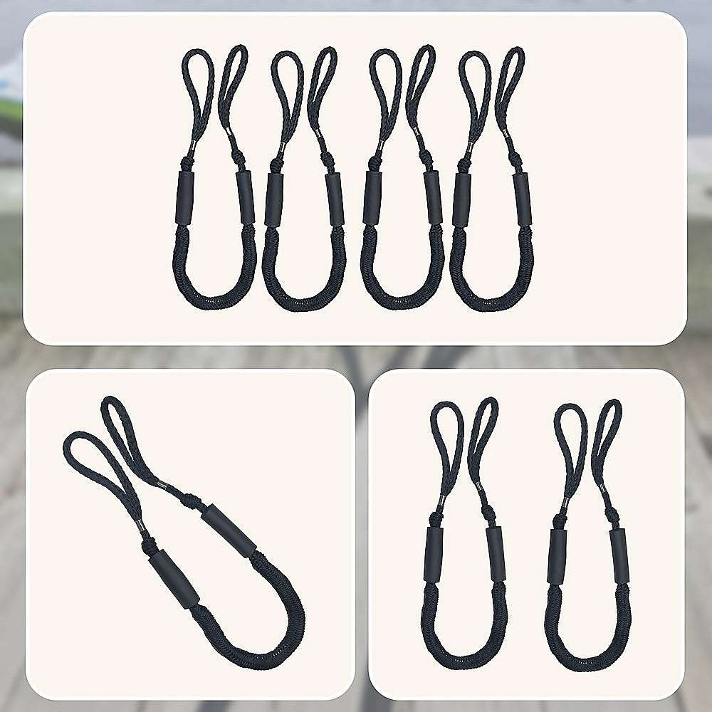 4 Pack Marine Bungee Dock Line Boat Mooring Rope Anchor Cord Stretch