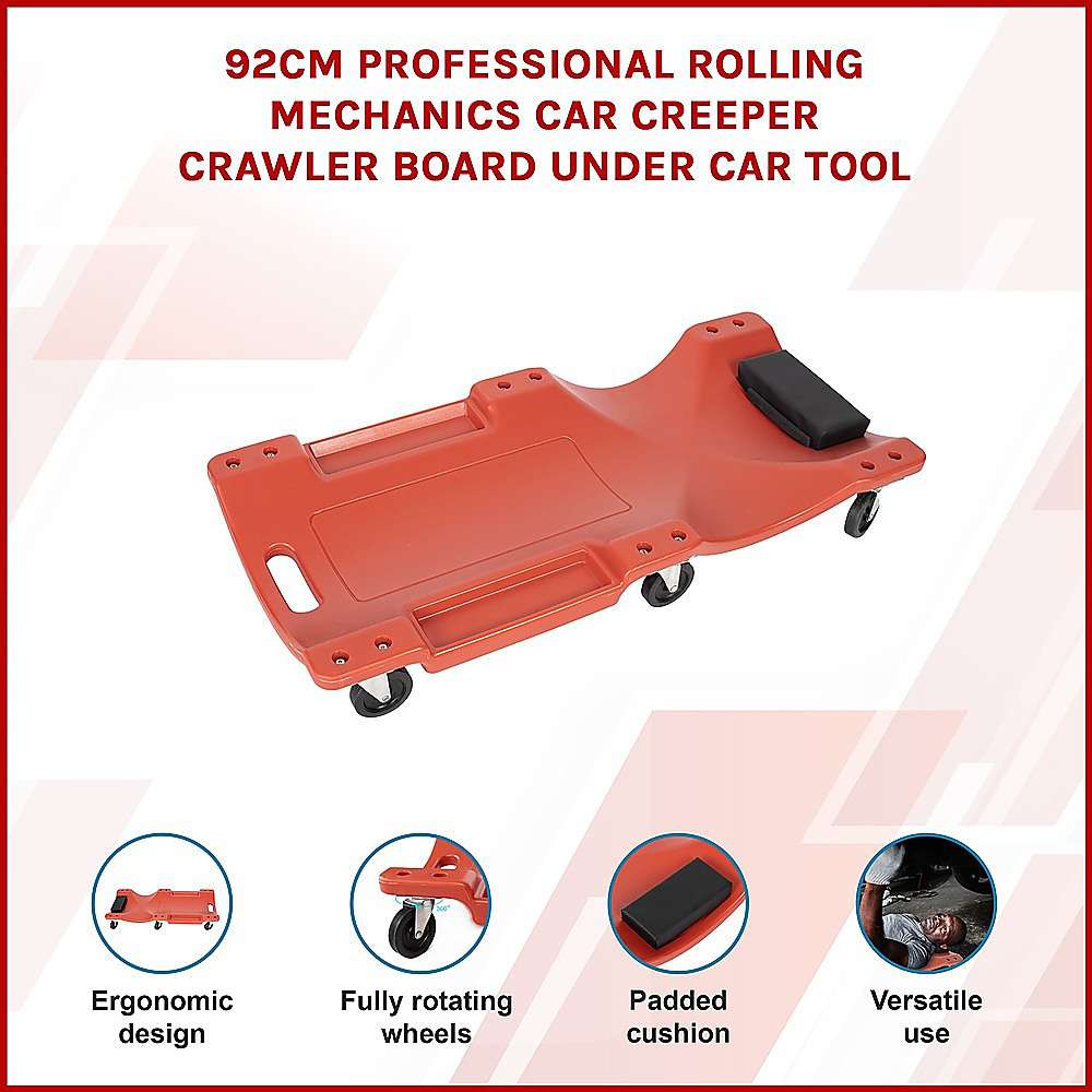 92cm Professional Rolling Mechanics Car Creeper Crawler Board Under Car Tool
