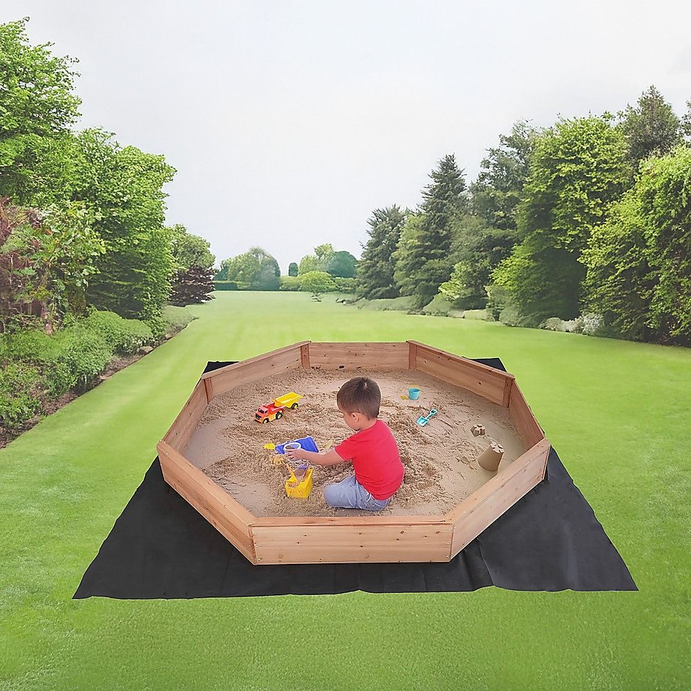 Kids Sand Pit Large Octagonal Wooden Sandpit Bedworld