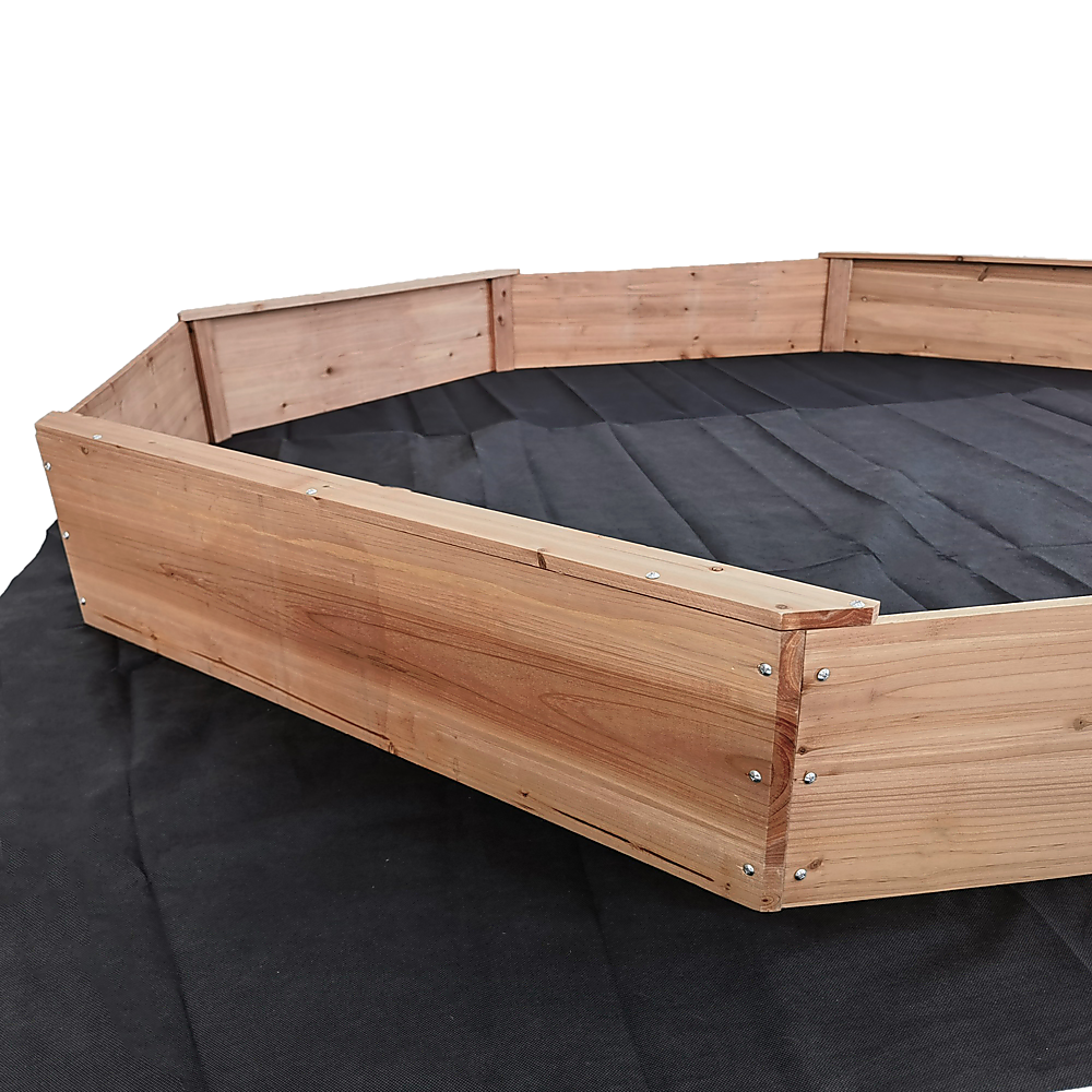 Kids Sand Pit Large Octagonal Wooden Sandpit Bedworld