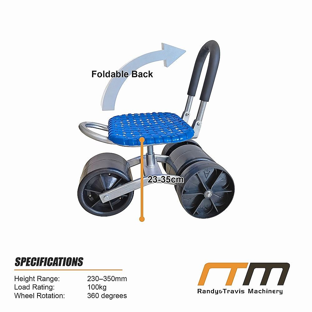Gardening Seat Portable Height Adjustable Folding Stool With Kneeling Pad For Comfortable Garden Work Bedworld