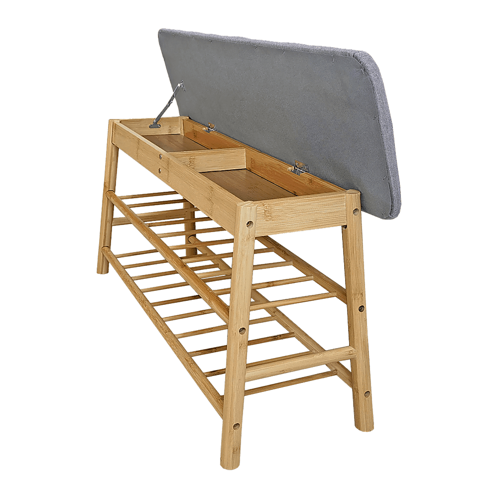 Shoe Stool Storage Rack Cabinet Multifunctional Space Saving