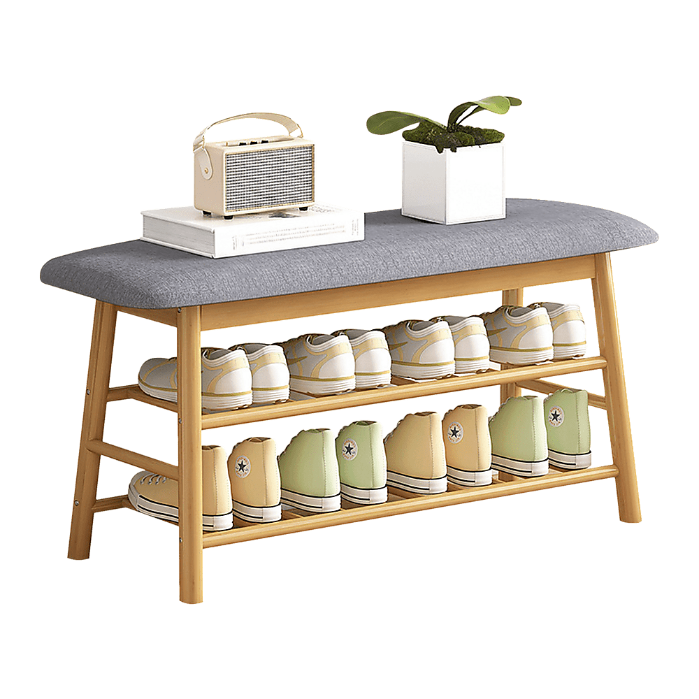 Shoe Stool Storage Rack Cabinet Multifunctional Space Saving