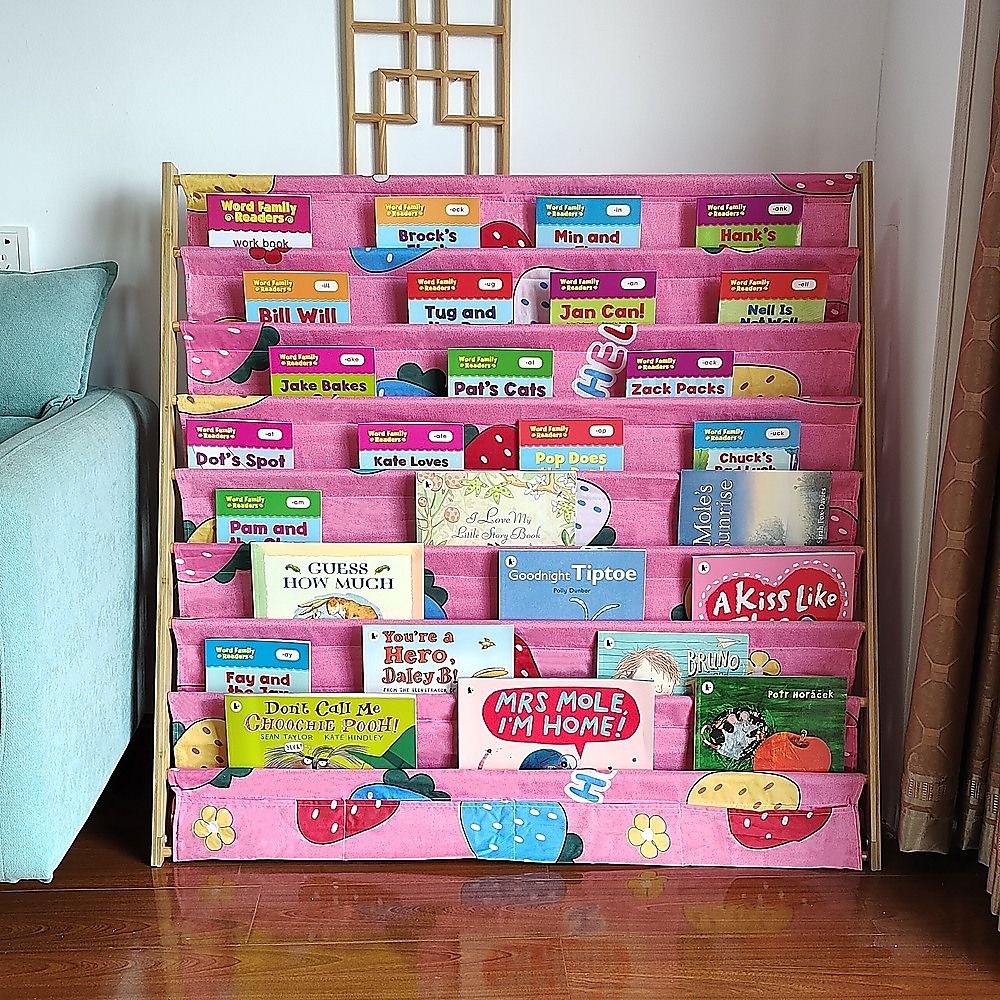 Children's Bookshelf Bookcase Magazine Rack Home Storage Bedworld