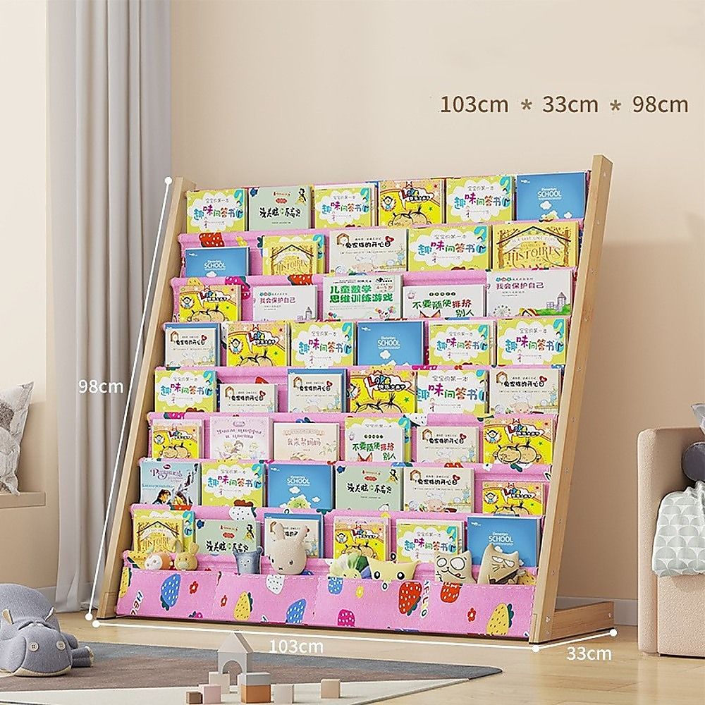 Children's Bookshelf Bookcase Magazine Rack Home Storage Bedworld