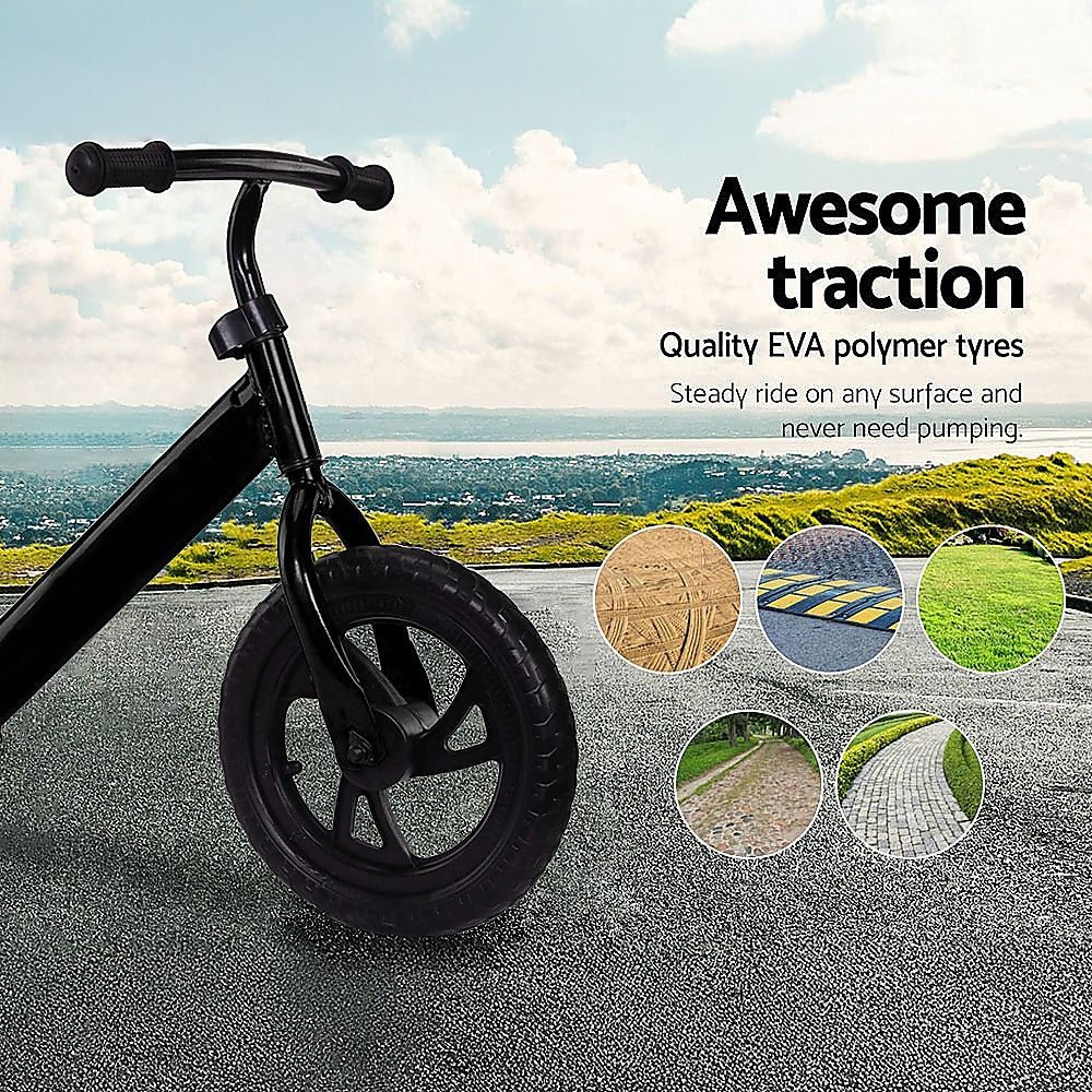 Kids Ride On Push Bike Balance Bicycle with Training Wheels for Toddlers Bedworld