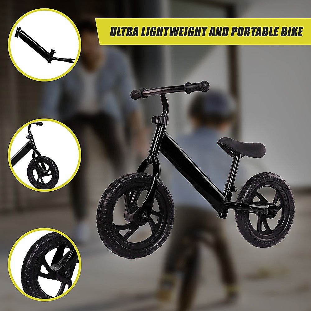 Kids Ride On Push Bike Balance Bicycle with Training Wheels for Toddlers Bedworld