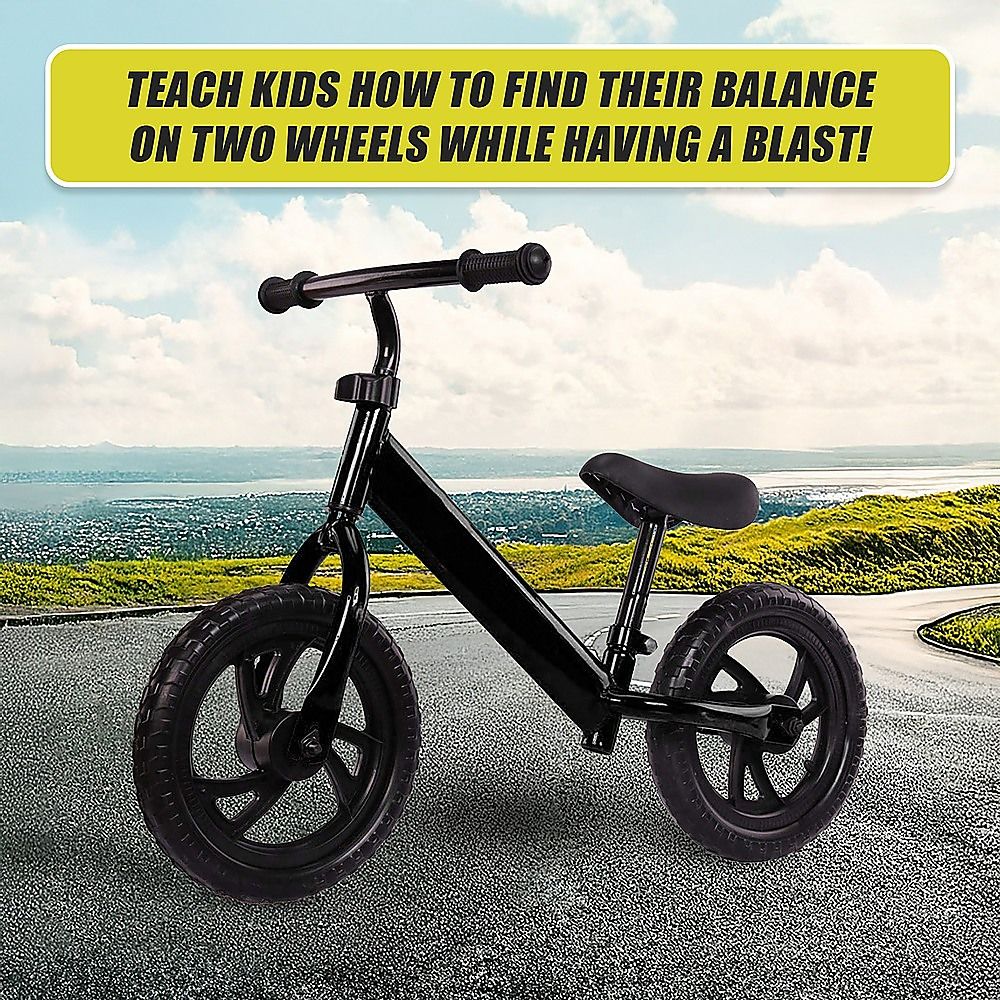 Kids Ride On Push Bike Balance Bicycle with Training Wheels for Toddlers Bedworld