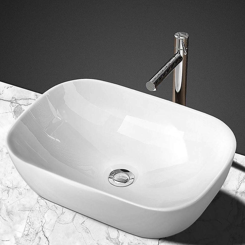 Ceramic Bathroom Basin Vanity Sink Oval
