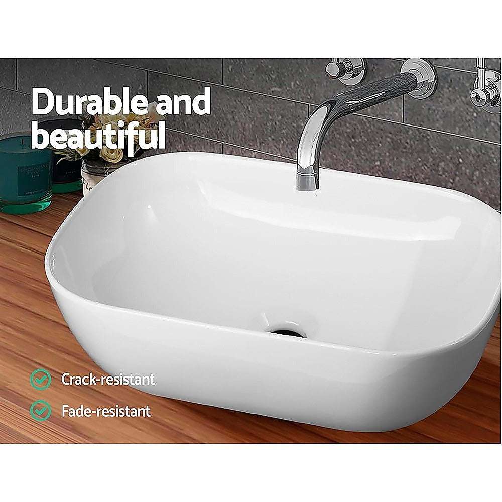 Ceramic Bathroom Basin Vanity Sink Oval