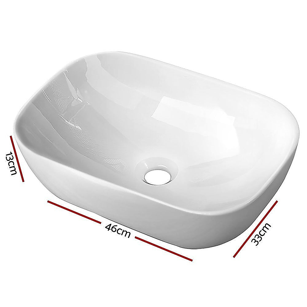Ceramic Bathroom Basin Vanity Sink Oval