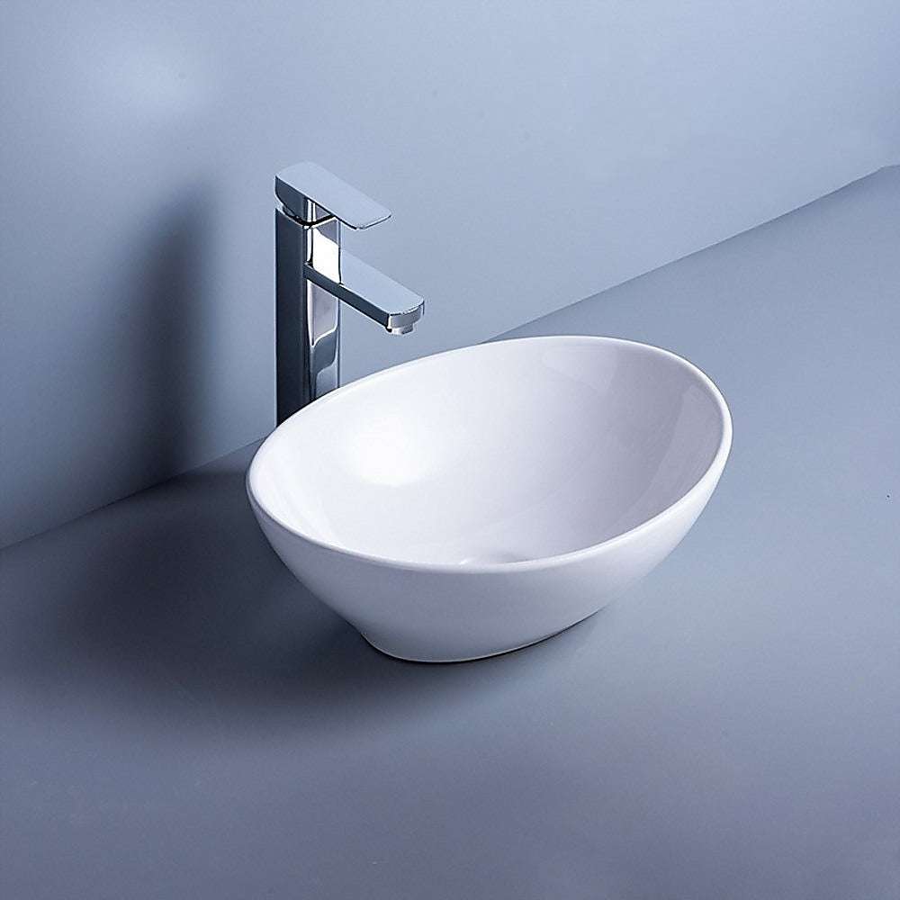 Ceramic Bathroom Basin Vanity Sink Oval