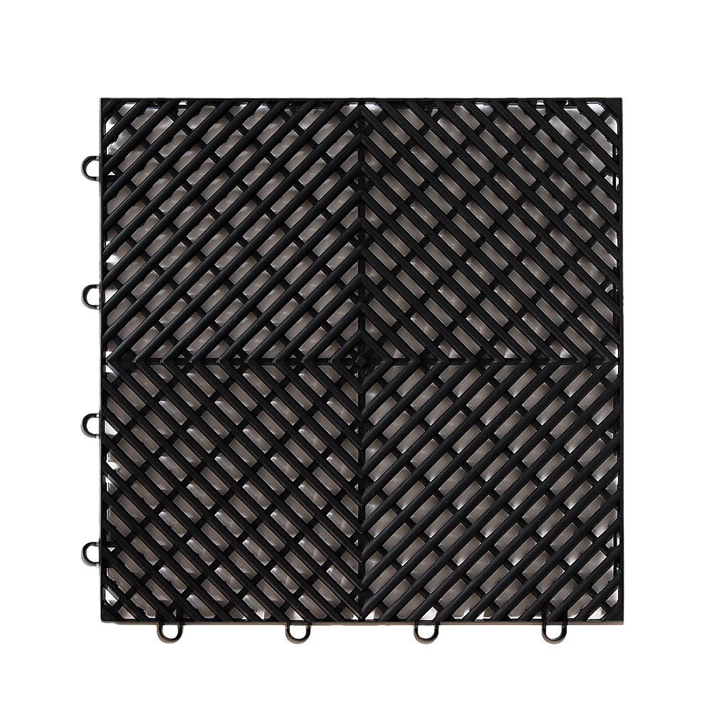 Vented Garage Floor Tiles | Snow Water Drainage | 30x30cm Bedworld