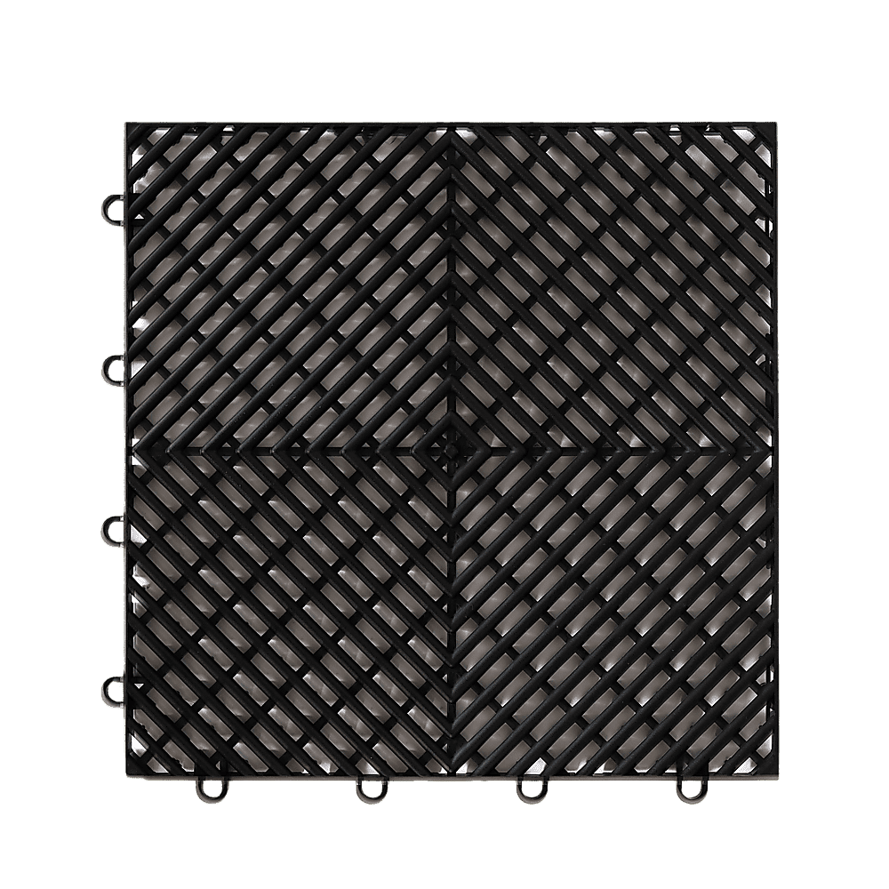 Vented Garage Floor Tiles | Snow Water Drainage | 30x30cm