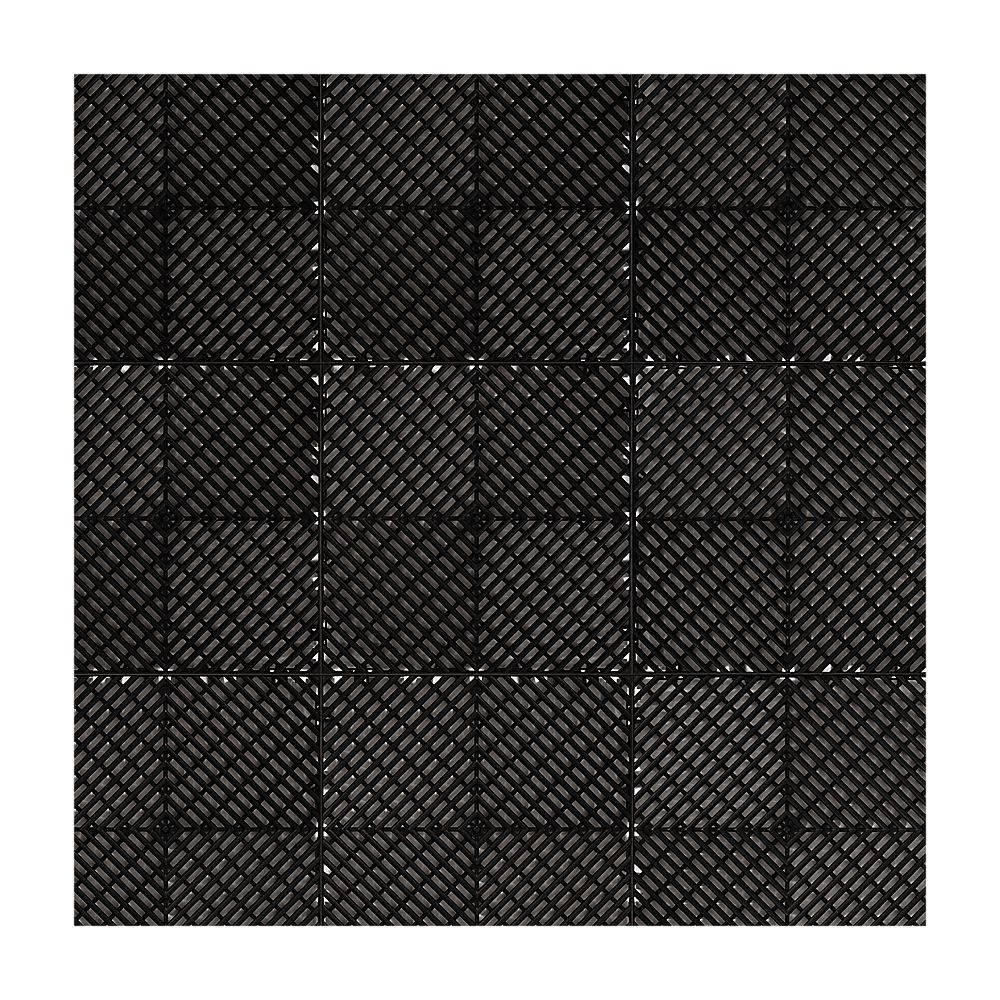 Vented Garage Floor Tiles | Snow Water Drainage | 30x30cm