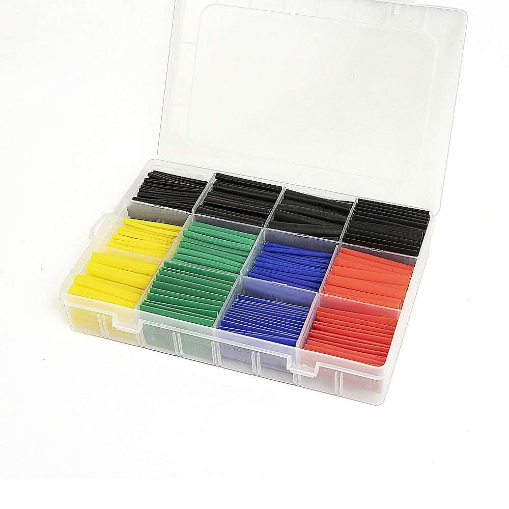 630pc Set Mixed Heat Shring Solder Seal Butt Wire Connectors Tubing Sleeving