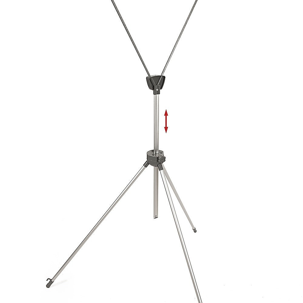 X banner stand frame with adjustable center clamp and two support legs
