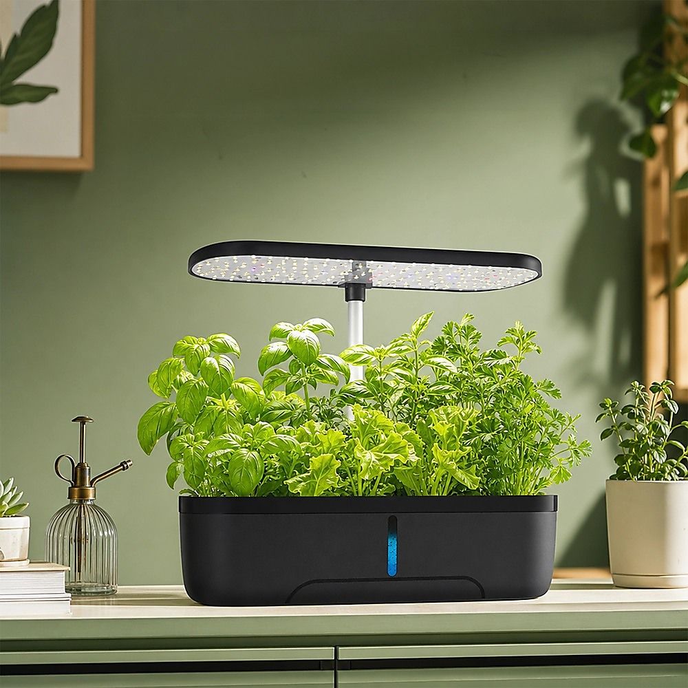 Hydroponics Growing System Indoor Germination Kit 12 Pods Home Gardening LED Bedworld
