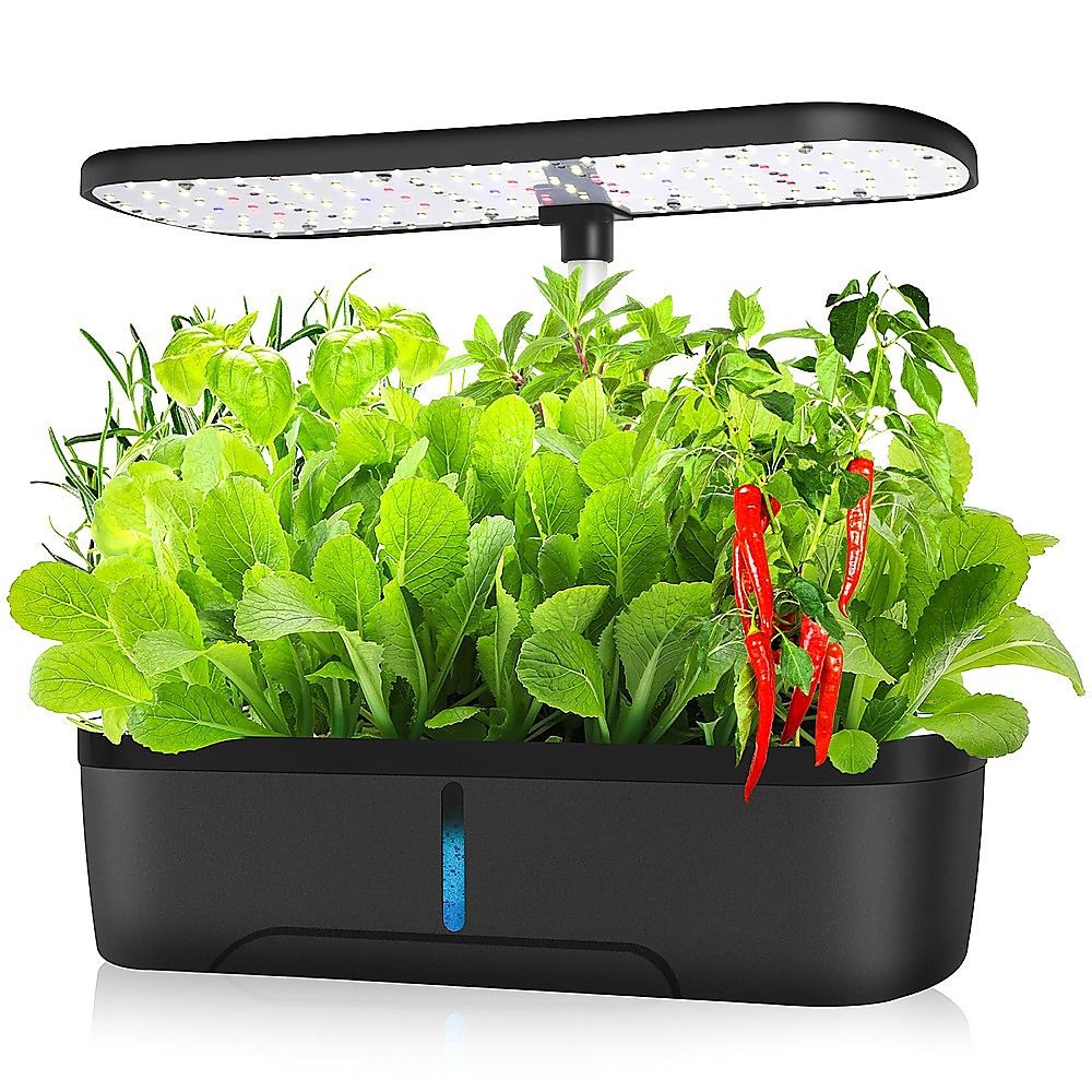 Hydroponics Growing System Indoor Germination Kit 12 Pods Home Gardening LED Bedworld